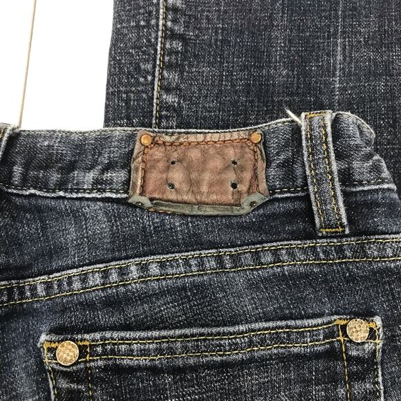 Bebe Carmen Interlk Bootcut Jeans Dark Blue Size 29 Petite - Picture 6 of 9